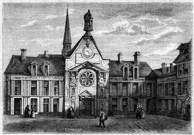 1634年から1757年にかけて建てられ、1861年に復元された難病女性病院の外観。ラエンネック病院とも呼ばれる。パリ 作： French School