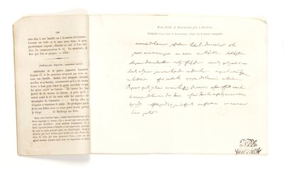 Portefeuille de Buonaparte pris à Charleroi le 18 juin 1815」よりボナパルトからの手紙の抜粋（紙にペンとインク）。 作： French School