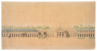 ヌイイ城のファサード 作： French School