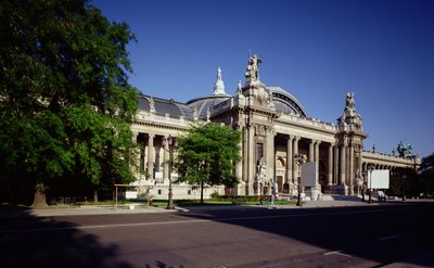 アンリデグラン（1855-1931）、アルベールルーヴェ（1860-1936）、アルバートトーマス（1847-1907）、1897-1900によって建設されたグランパレのファサード 作： French School