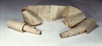 中世の僧侶が使用した13世紀の羊皮紙の複製 作： French School