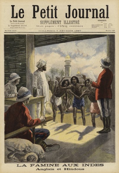 インドの飢饉、1897年 作： French School