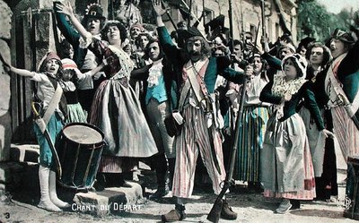 別れの歌（無声映画からの抜粋）」1920年代初頭のポストカード（カラーリトグラフ） 作： French School