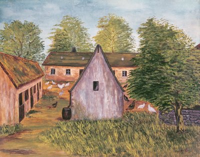 19世紀後半のフランスの農場と農場（paper0のトイレ） 作： French School