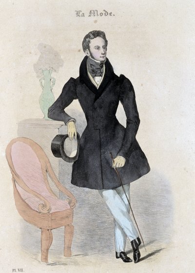 男性的なファッション - "Journal des tailors "にて 作： French School
