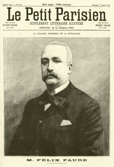 フェリックス・フォール（フランス新大統領）（版画 作： French School