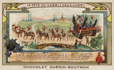 フランス、ヴォークリューズ、カリーの祭り（クロモリト 作： French School