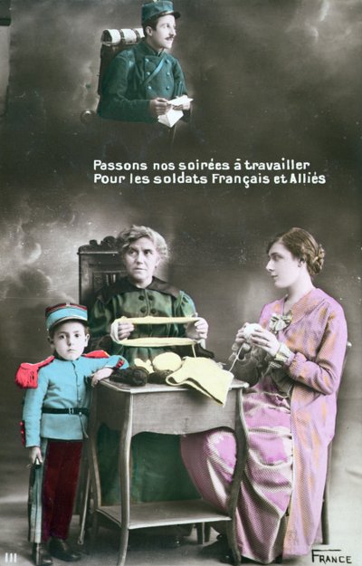第一次世界大戦の愛国的ポストカード 作： French School