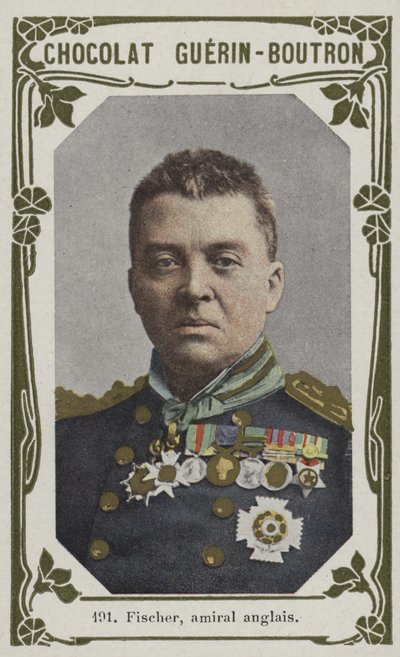 フィッシャー、イギリス海軍大将（カラー写真） 作： French School