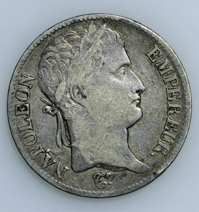 ナポレオン（1769-1821）1811（recto）の頭を持つ5フラン硬貨 作： French School