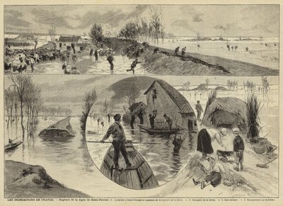 フランスの洪水、1897 作： French School