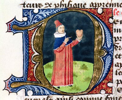 Fol.38v心、アルデブランデデフローレンス作「Traite de Medecine」、1356年 作： French School