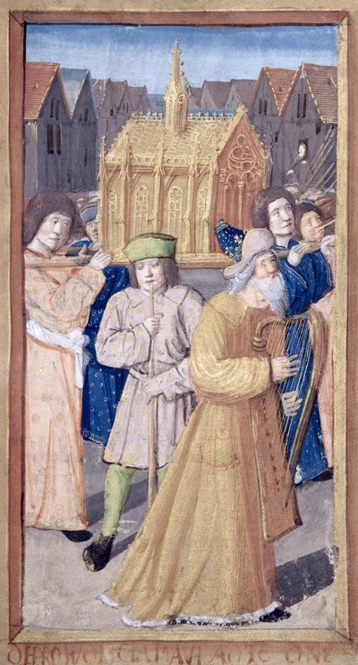 Fol.56rダビデと契約の箱、HeuresからlUsage de Rome 作： French School