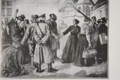1914〜19年、フランスの民間人をリールからドイツの労働植民地に強制的に連れ去った 作： French School