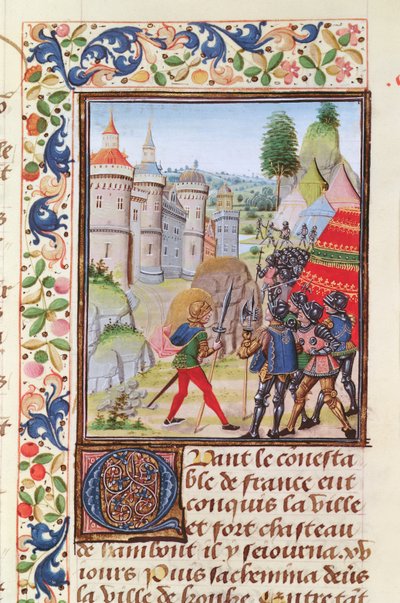 Fr 2643 f.410 1373年のブレスト包囲戦、フロワサールクロニクル 作： French School
