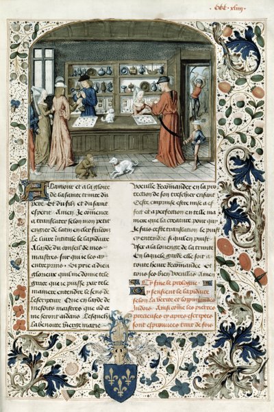 Fr 9136 f.344 Jewelers Shop、ラピデアドマンデヴィル 作： French School