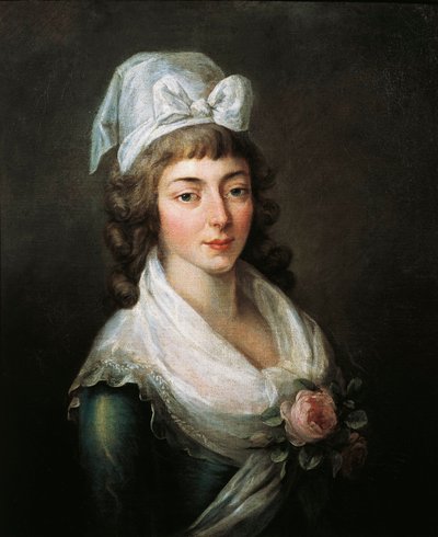 フランス、パリ、ヴェルサイユ、マダム・ローランの肖像（Marie-Jean Roland de la Platiere 作： French School