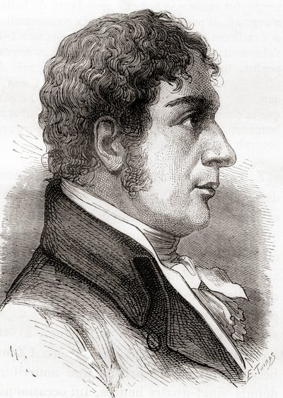 フランチェスコ・ザンベッカーリ、1870年頃に出版された「Les Merveilles de la Science」（リトグラフ）より 作： French School