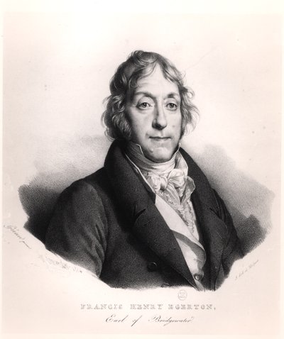 フランシス・ヘンリー・イーガートン（1756-1829）ブリッジウォーター伯爵、フランソワ・セラフィン・デルペック（1778-1825）1824によって彫刻 作： French School