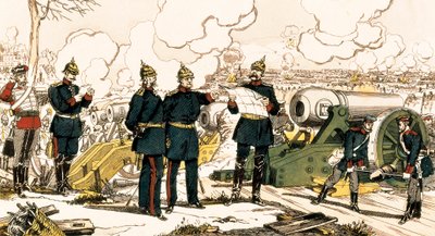 普仏戦争：パリの包囲と砲撃 作： French School