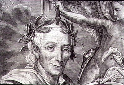 フランソワ・マリー・アルエ・ド・ヴォルテール（1694-1778）（エングレーヴィング） 作： French School