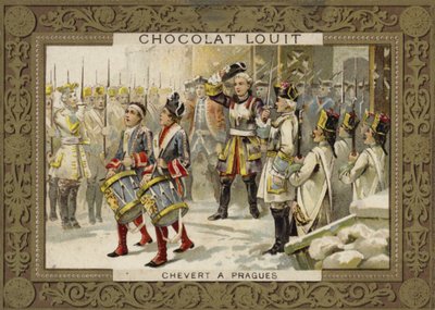 フランチェスドシェベルト、フランスの将軍、プラハの包囲戦、1741年 作： French School