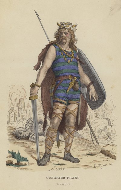 フランクの戦士、5世紀 作： French School