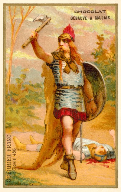 クロヴィス1世の時代のフランクの戦士、486（クロモリト 作： French School