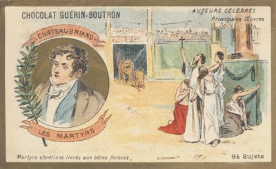 フランソワ-ルネ、シャトーブリアン子爵（1768-1848）、フランスの作家、政治家、「殉教者たち」（1809年）の著者 作： French School