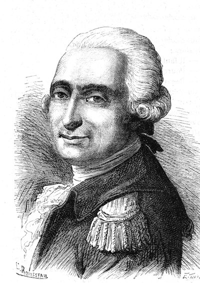 フラノワ・ローラン・ダルランズ侯爵（1742-1809）、ピラートル・ド・ロジエとフランス人技師、飛行士。1867年 作： French School