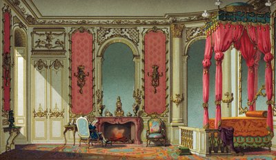 フランスの 18 世紀の家のインテリア 作： French School