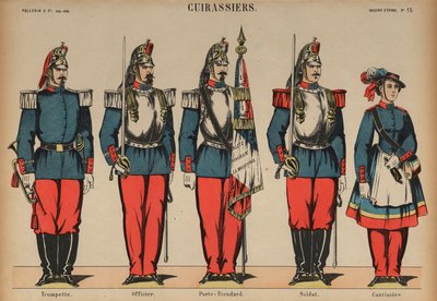 フランス陸軍の胸甲騎兵 作： French School