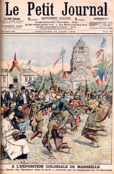 マルセイユでのフランス植民地博覧会 - 1906年6月24日付「Le Petite Journal」の挿絵（エングレービング 作： French School