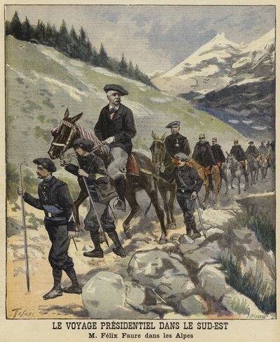 1897年アルプスのフランス大統領、フェリックスフォール 作： French School