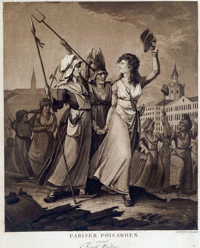 フランス革命「パリのポワサール」 1789年頃のプリント パリ、カルナヴァレ美術館 作： French School