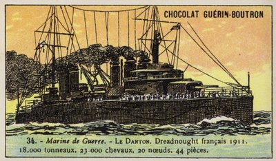 フランスの戦艦Danton 作： French School