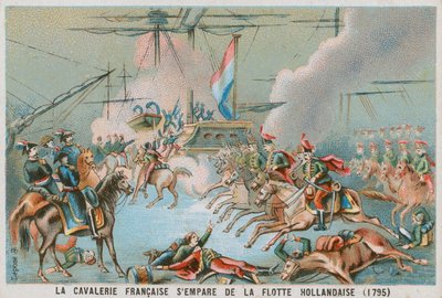 1795年にオランダの艦隊を占領したフランスの騎兵 作： French School