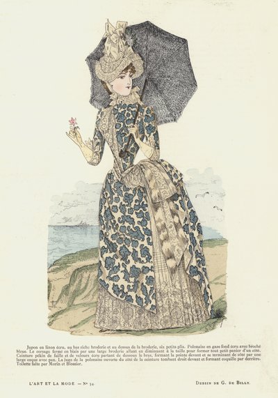 フランスのファッションプレート、1885-86 作： French School