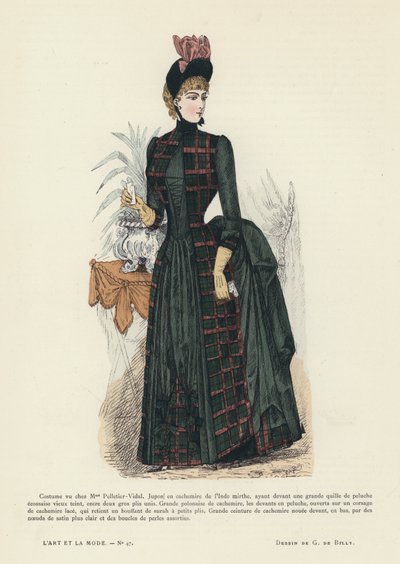 フランスのファッションプレート、1885-86 作： French School