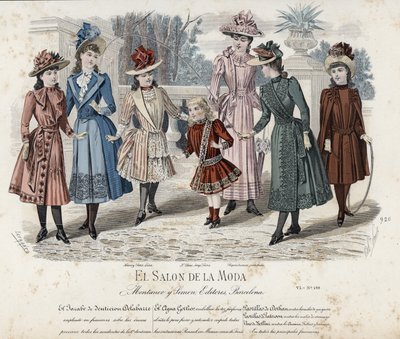 19世紀後半のフランスのファッションプレート 作： French School
