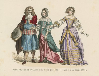 17世紀のフランスのファッション 作： French School