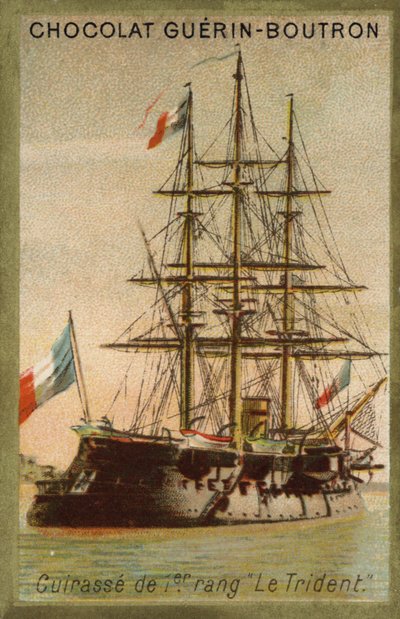 フランスの鉄甲船「トライデント」（クロモリト 作： French School