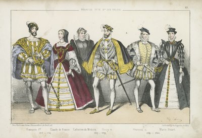 16世紀のフランスの王と女王 作： French School