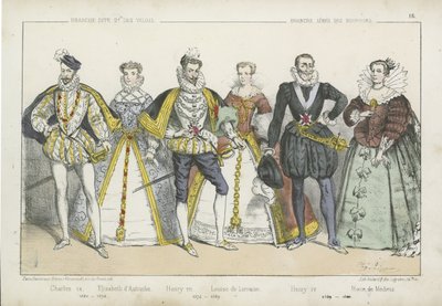 16世紀と17世紀のフランスの王と女王 作： French School