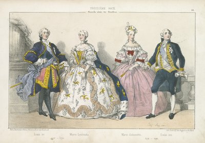 ブルボンの長老のフランスの王と女王 作： French School