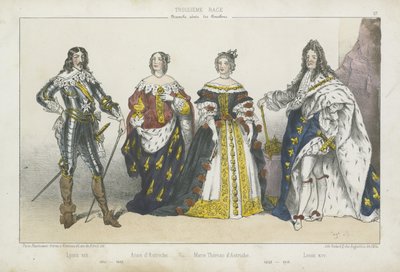 ブルボンの長老のフランスの王と女王 作： French School