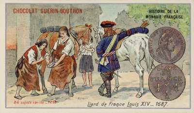 ルイ14世の時代のフランスのリアード 作： French School