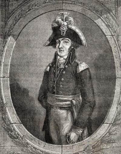 フランスの革命家フランソワ・アンリオ（1761-1794 作： French School