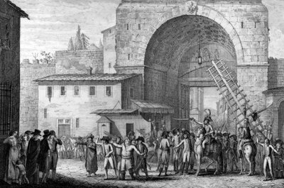 1799年、フィレンツェに入るフランス軍 - 1799年、サンガロ門からフィレンツェに入るフランス軍 - 。 作： French School