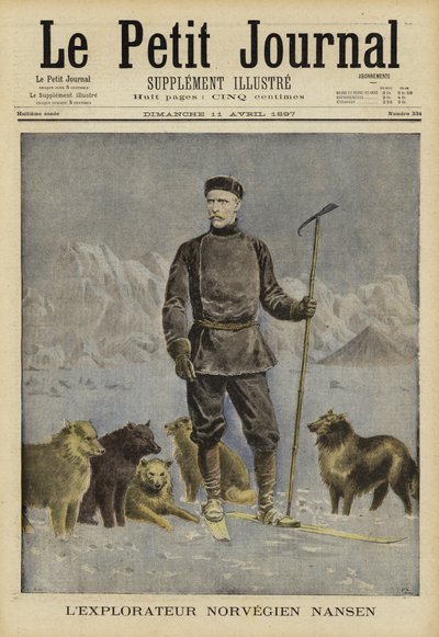 Fridtjof Nansen、ノルウェーの探検家 作： French School